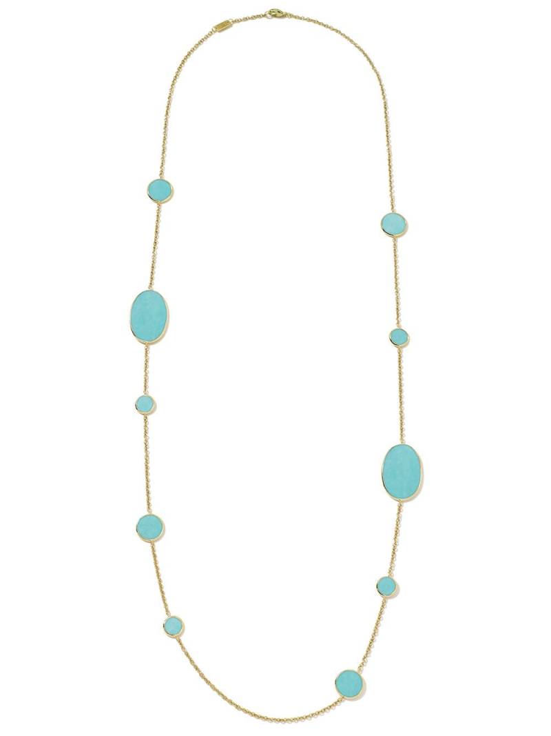 IPPOLITA 18kt yellow gold Polished Rock Candy Multi Shape turquoise station necklace von IPPOLITA
