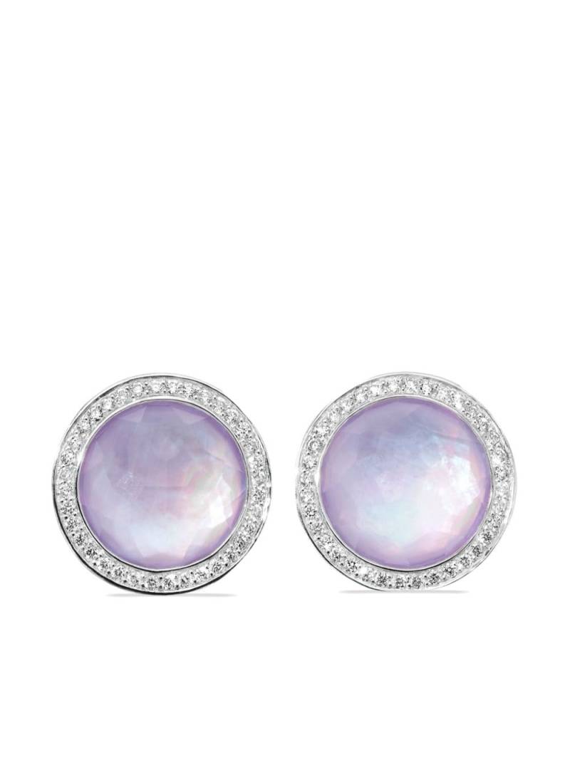 IPPOLITA sterling silver Lollipop® amethyst diamond stud earrings von IPPOLITA