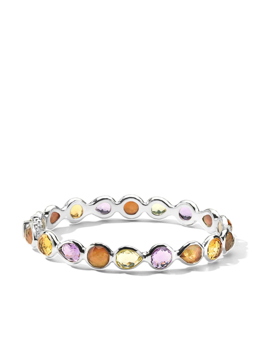 IPPOLITA sterling silver Rock Candy® All Around Hinged amethyst, citrine and crystal bangle von IPPOLITA