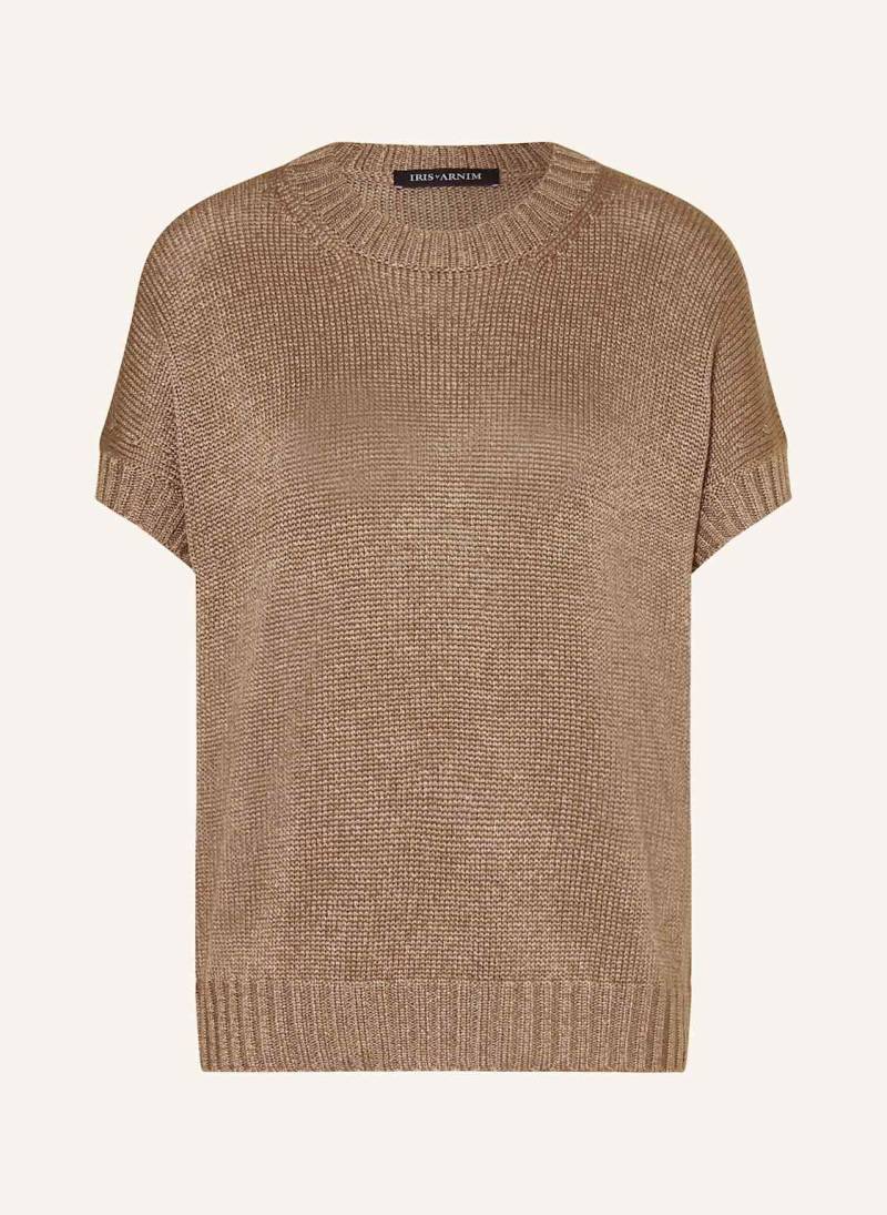 Iris Von Arnim Strickshirt Macey Aus Seide braun von IRIS von ARNIM