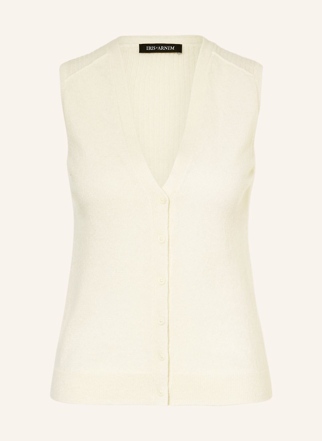Iris Von Arnim Strickweste Pavia Aus Cashmere weiss Iris Von Arnim Strickweste Pavia Aus Cashmere weiss von IRIS von ARNIM