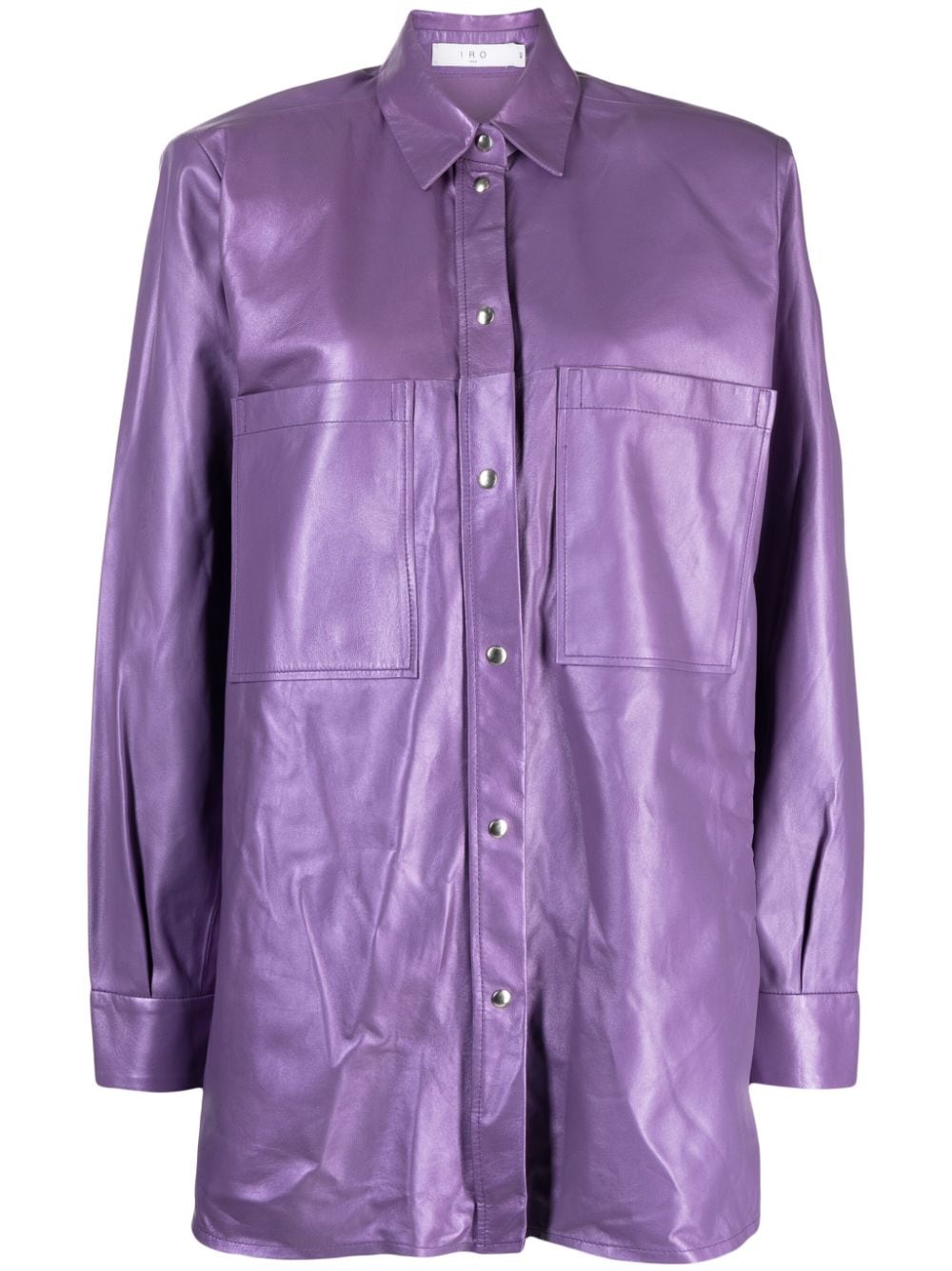 IRO Alegre leather shirt - Purple von IRO
