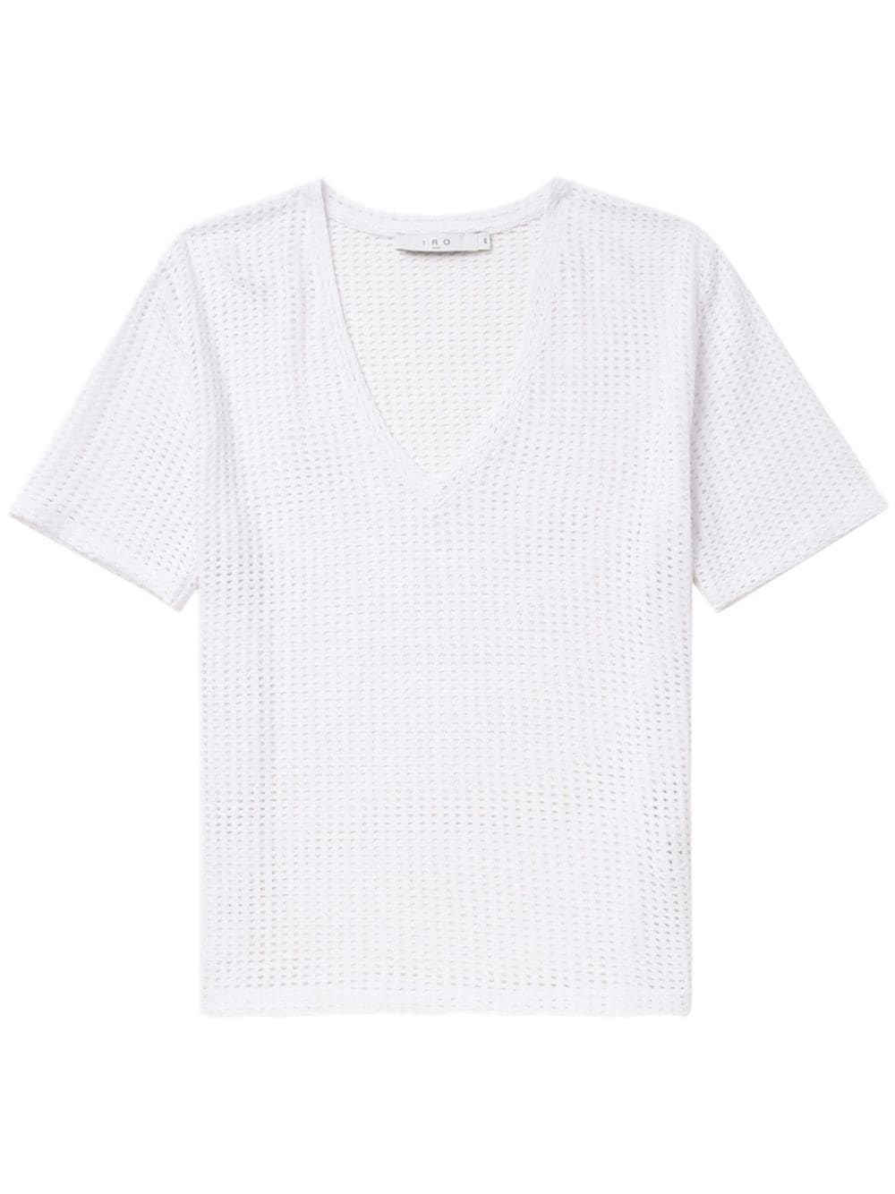 IRO Belaid perforated T-shirt - White von IRO