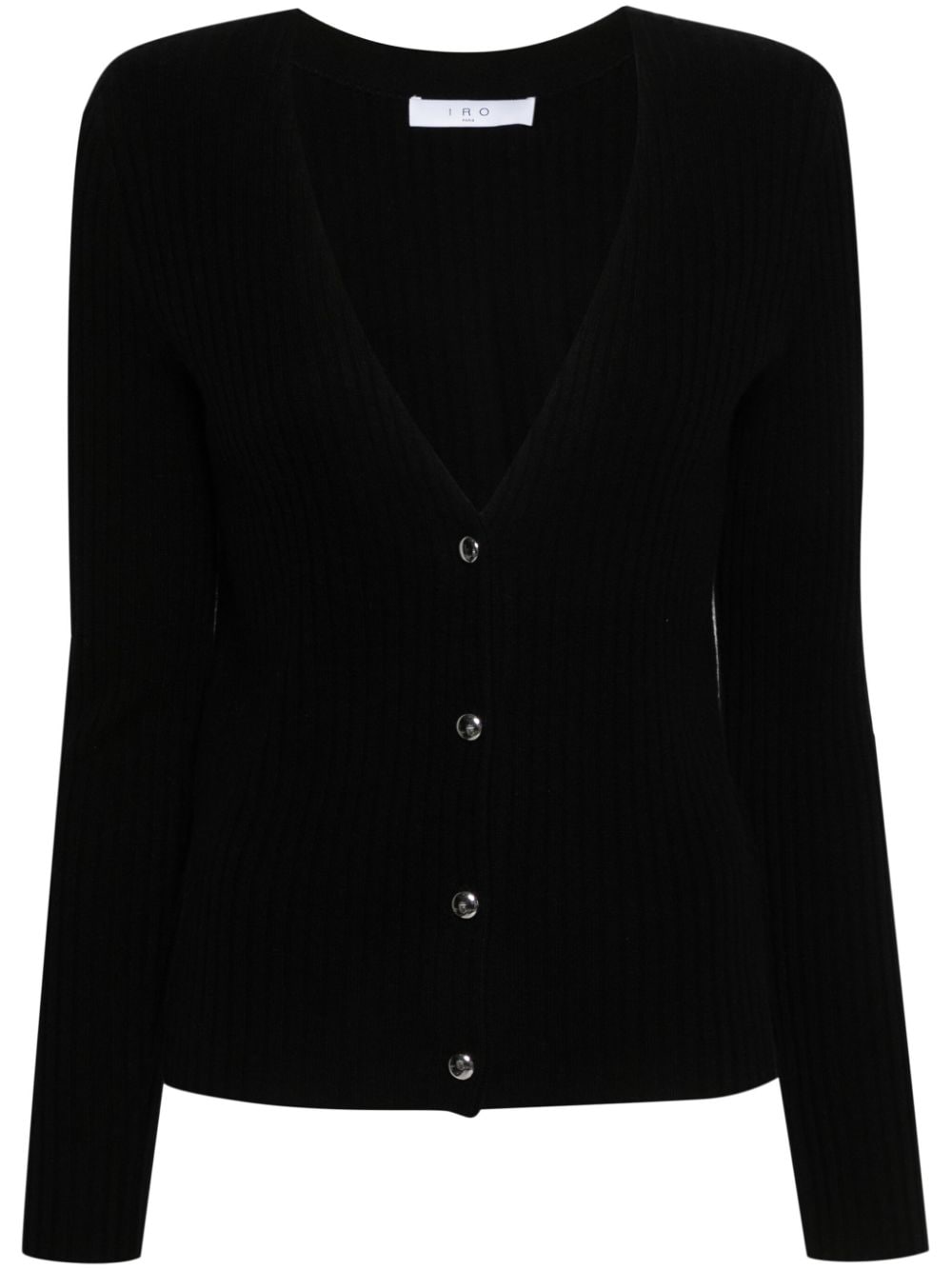 IRO Devora ribbed-knit cardigan - Black von IRO