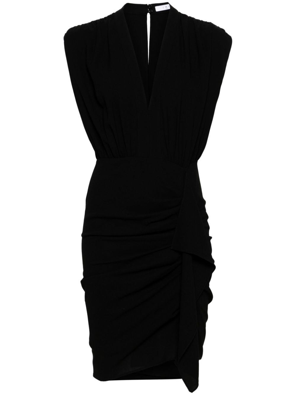 IRO Essone draped crepe dress - Black von IRO