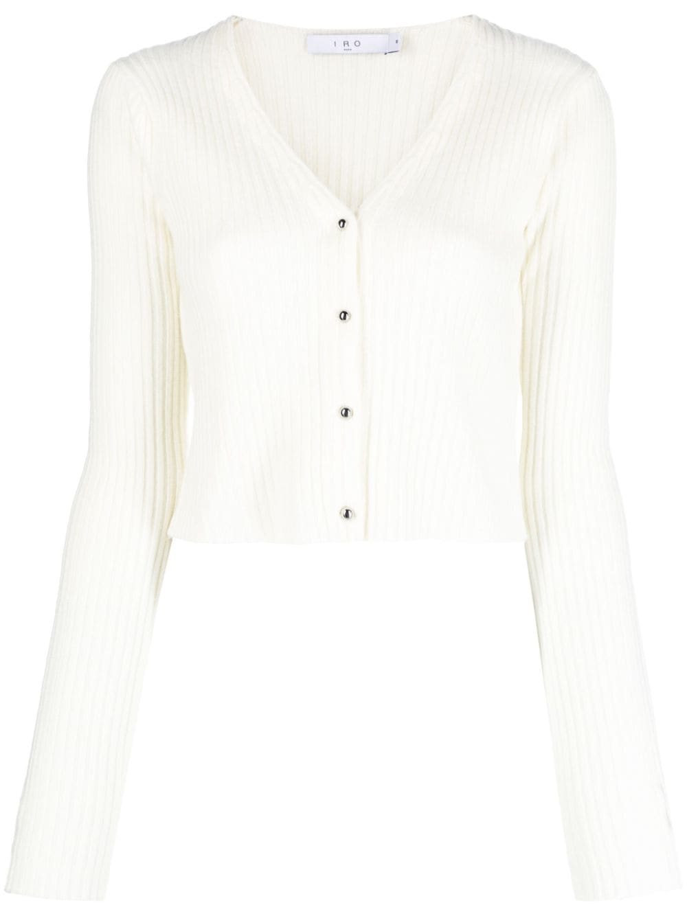 IRO Keyra wool-cashmere cropped cardigan - White von IRO