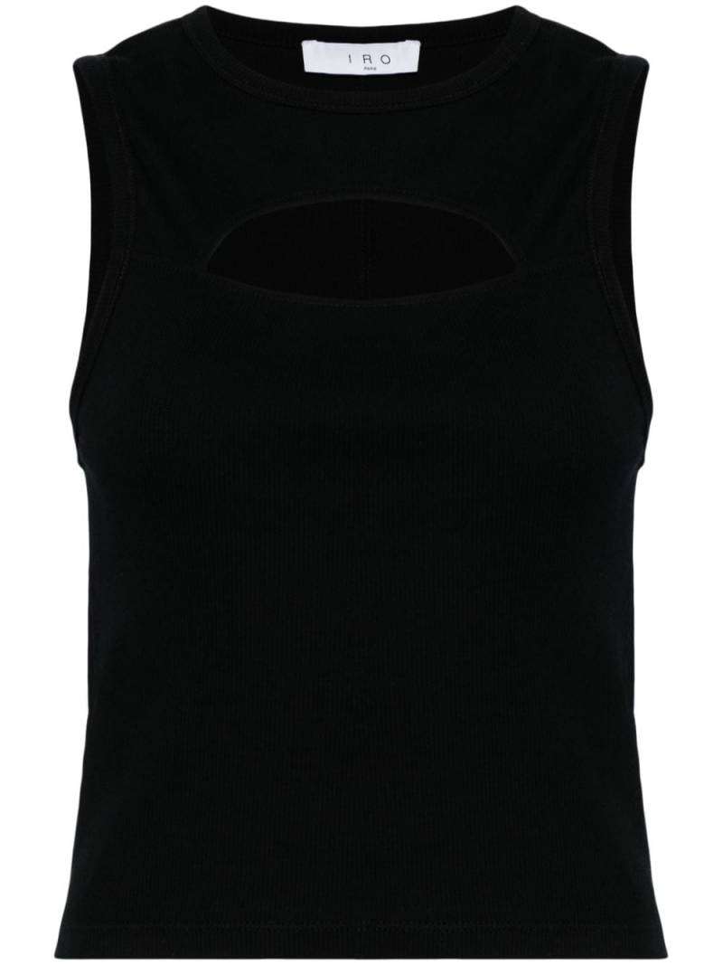 IRO Pina cut-out tank top - Black von IRO