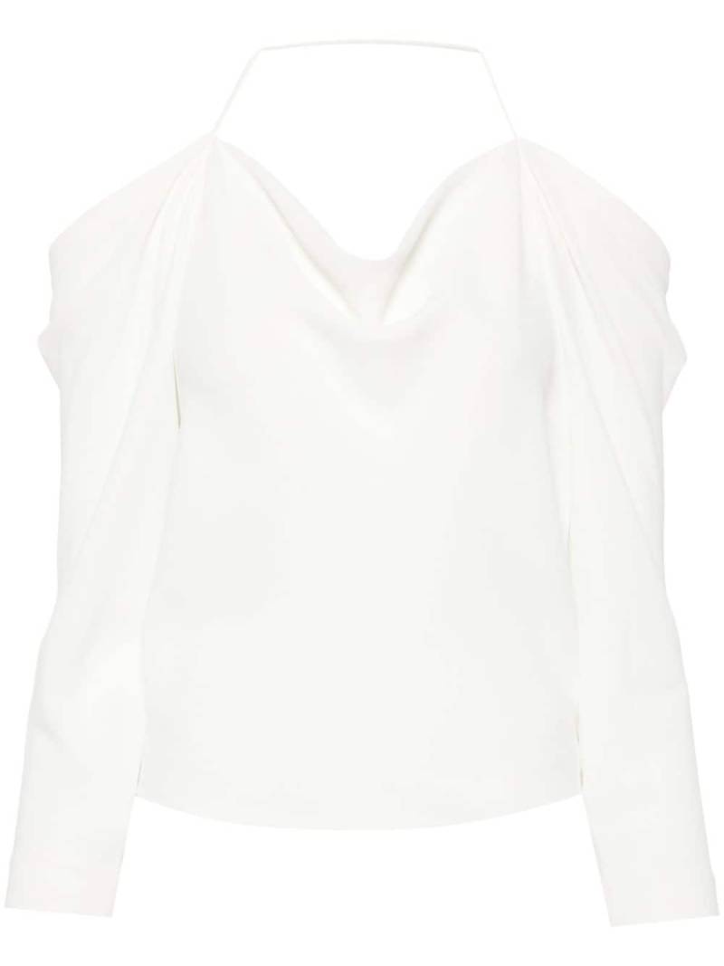 IRO Poani off-shoulder draped blouse - White von IRO