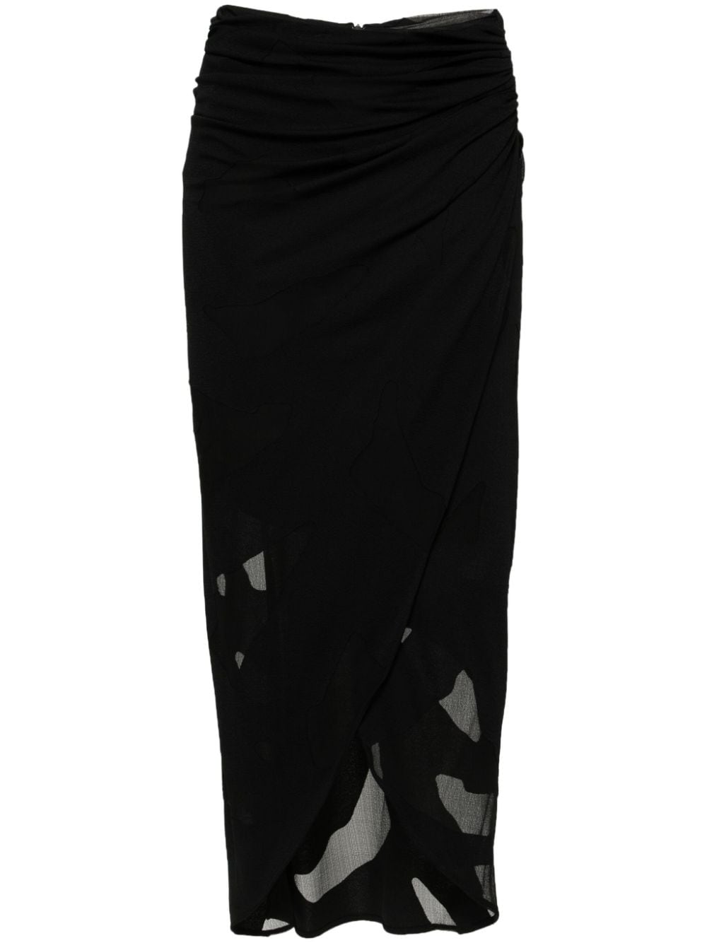 IRO Selima wrap midi skirt - Black von IRO