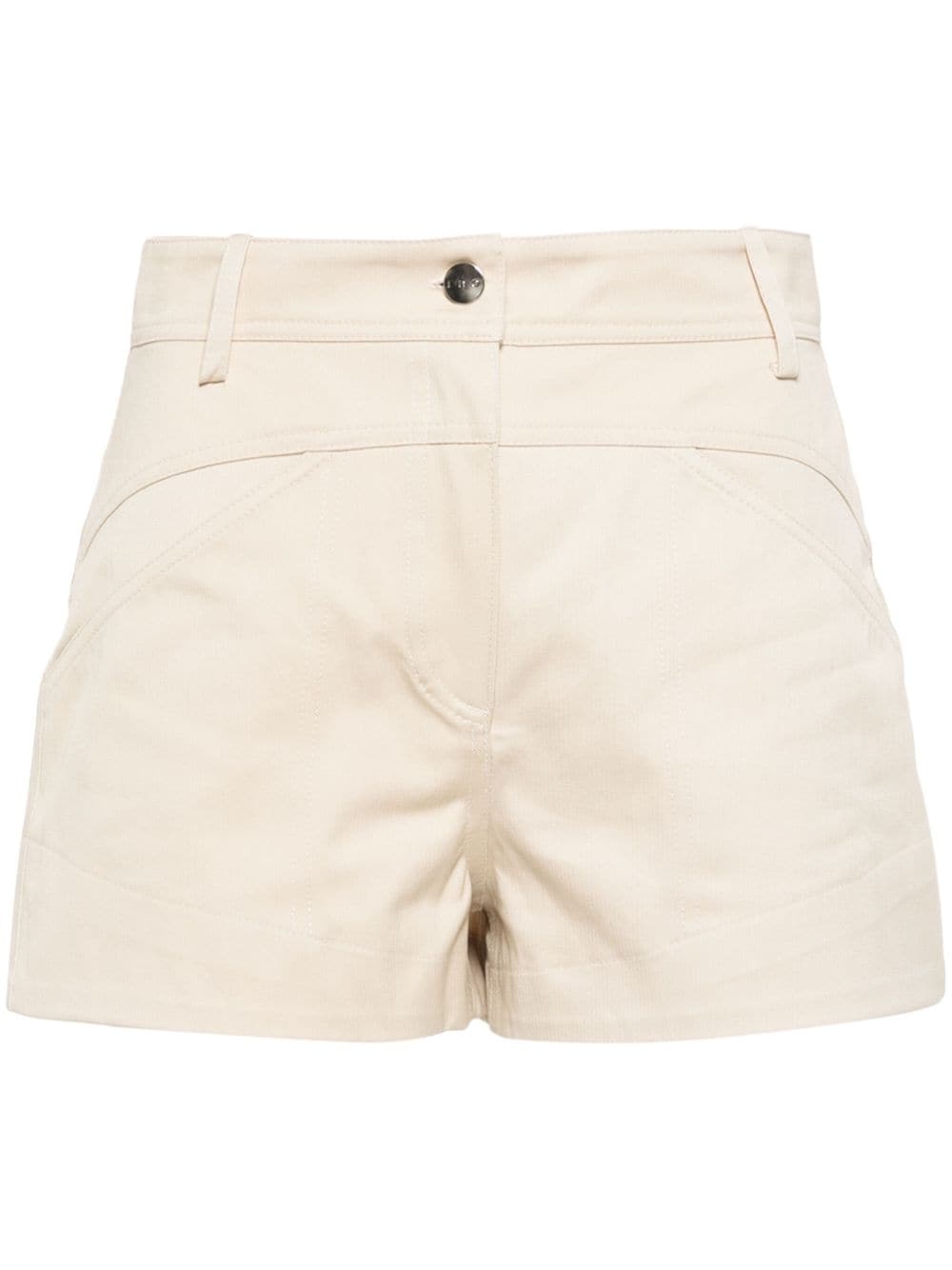 IRO Shaima cut-out cotton shorts - Neutrals von IRO