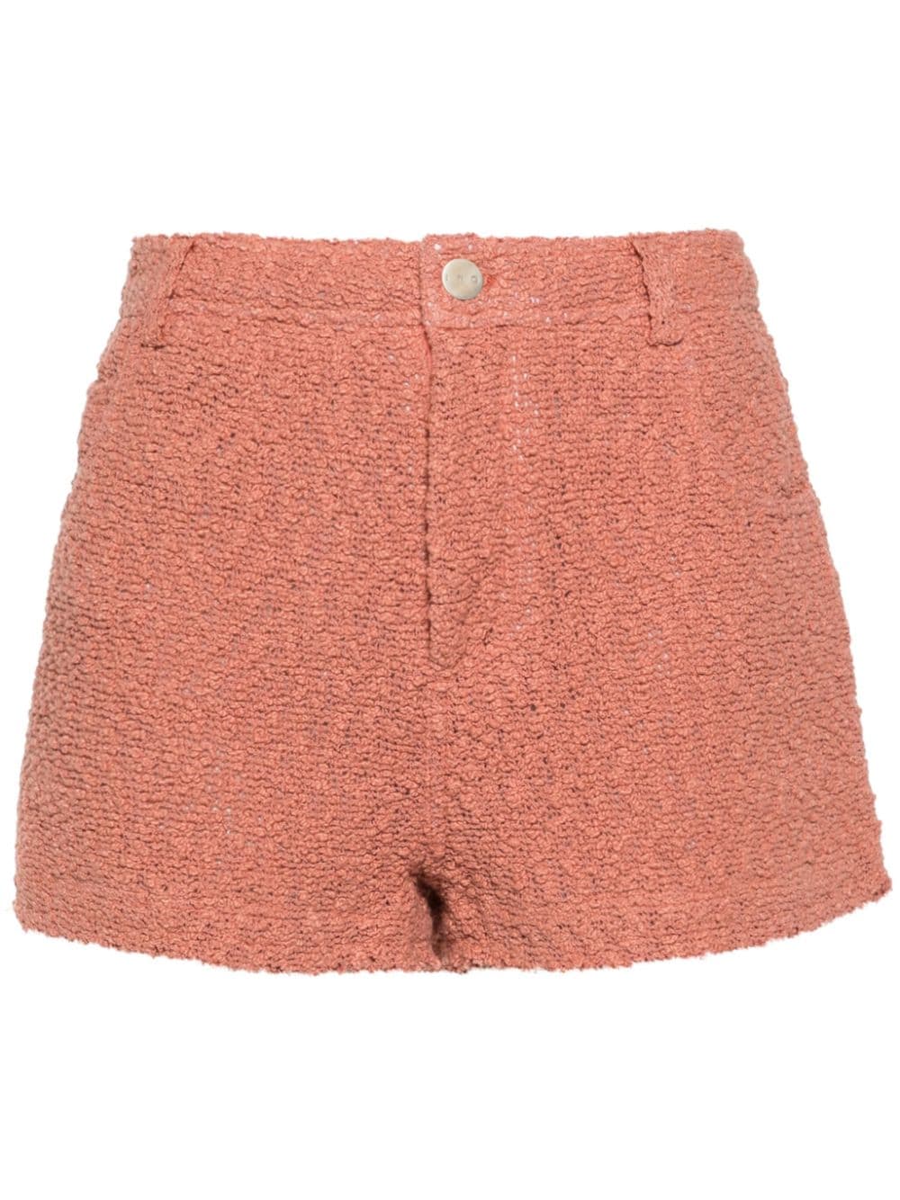 IRO high-waisted bouclé shorts - Pink von IRO