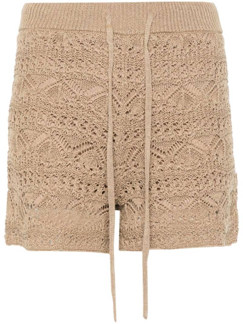 IRO crochet-knit shorts - Neutrals von IRO