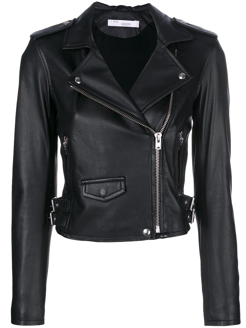 IRO cropped biker jacket - Black von IRO