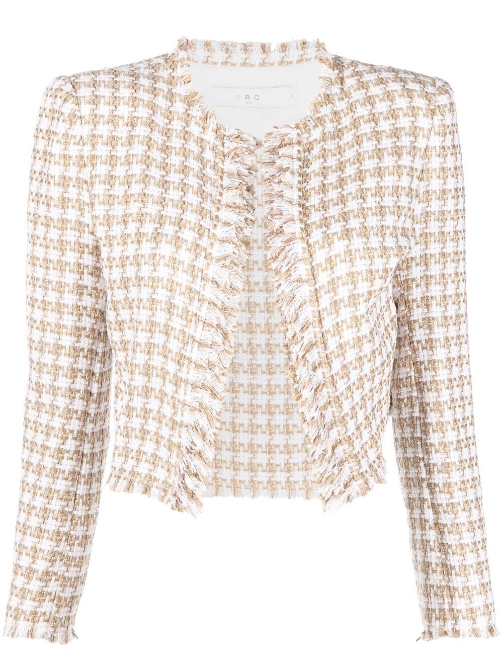 IRO cropped tweed jacket - White von IRO