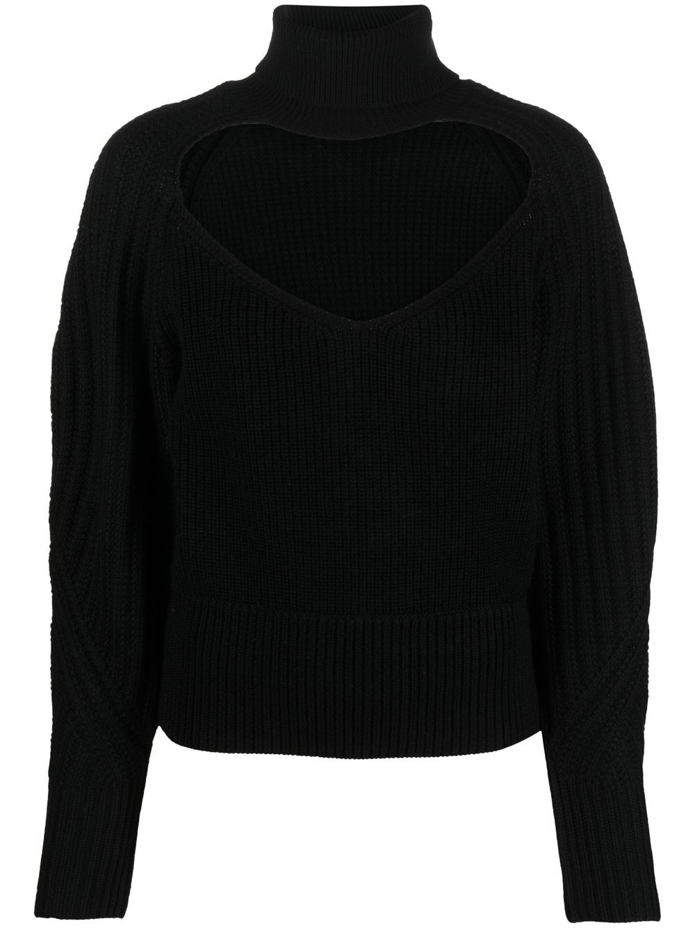 IRO cut-out detail knit jumper - Black von IRO