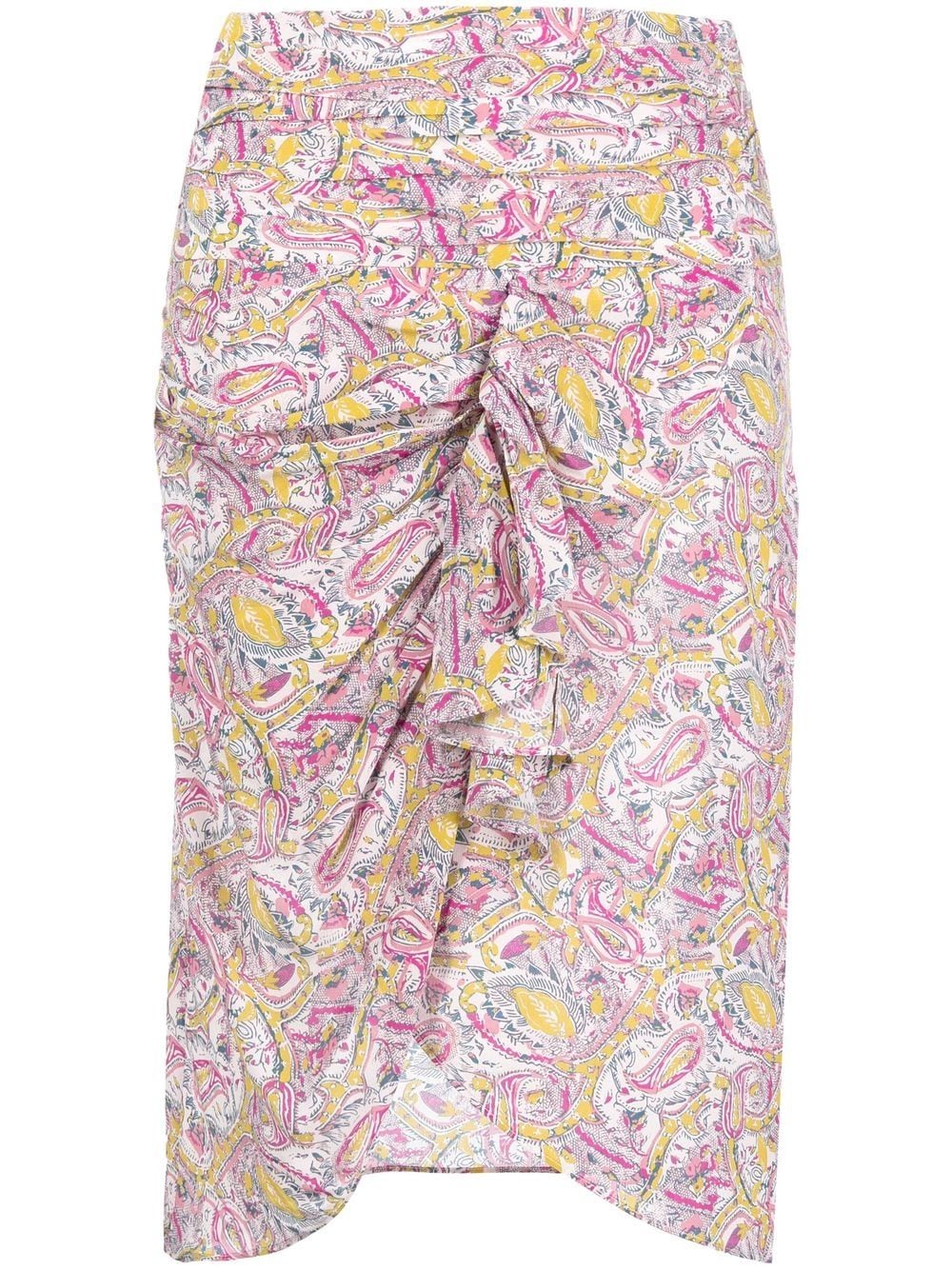 IRO graphic-print knee-length skirt - Pink von IRO