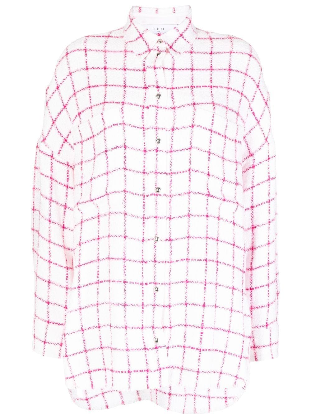 IRO grid tweed shirt - Pink von IRO