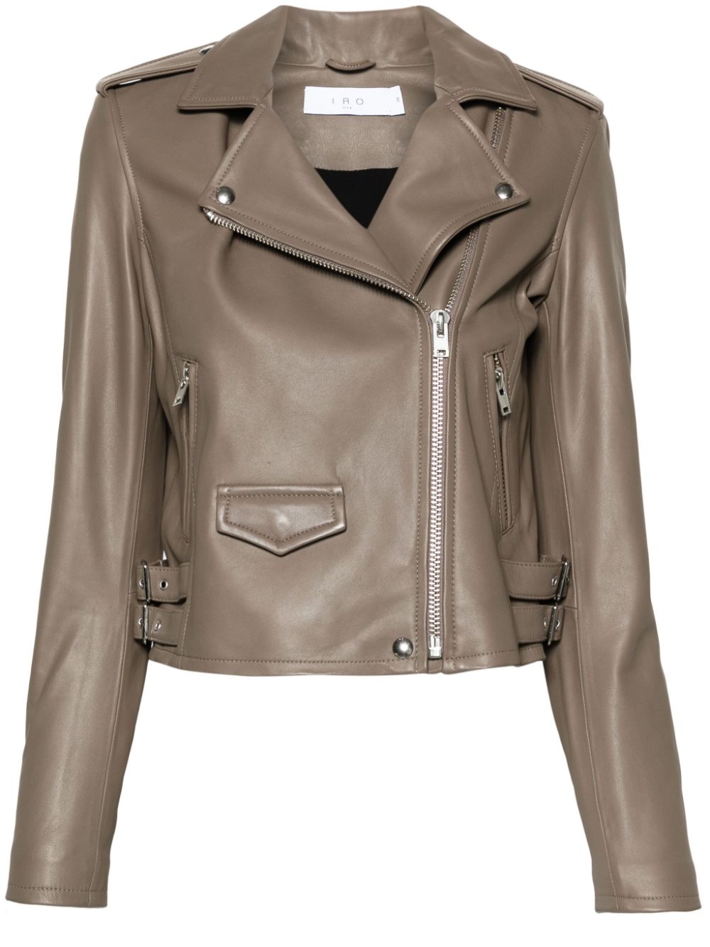 IRO leather biker jacket - Neutrals von IRO