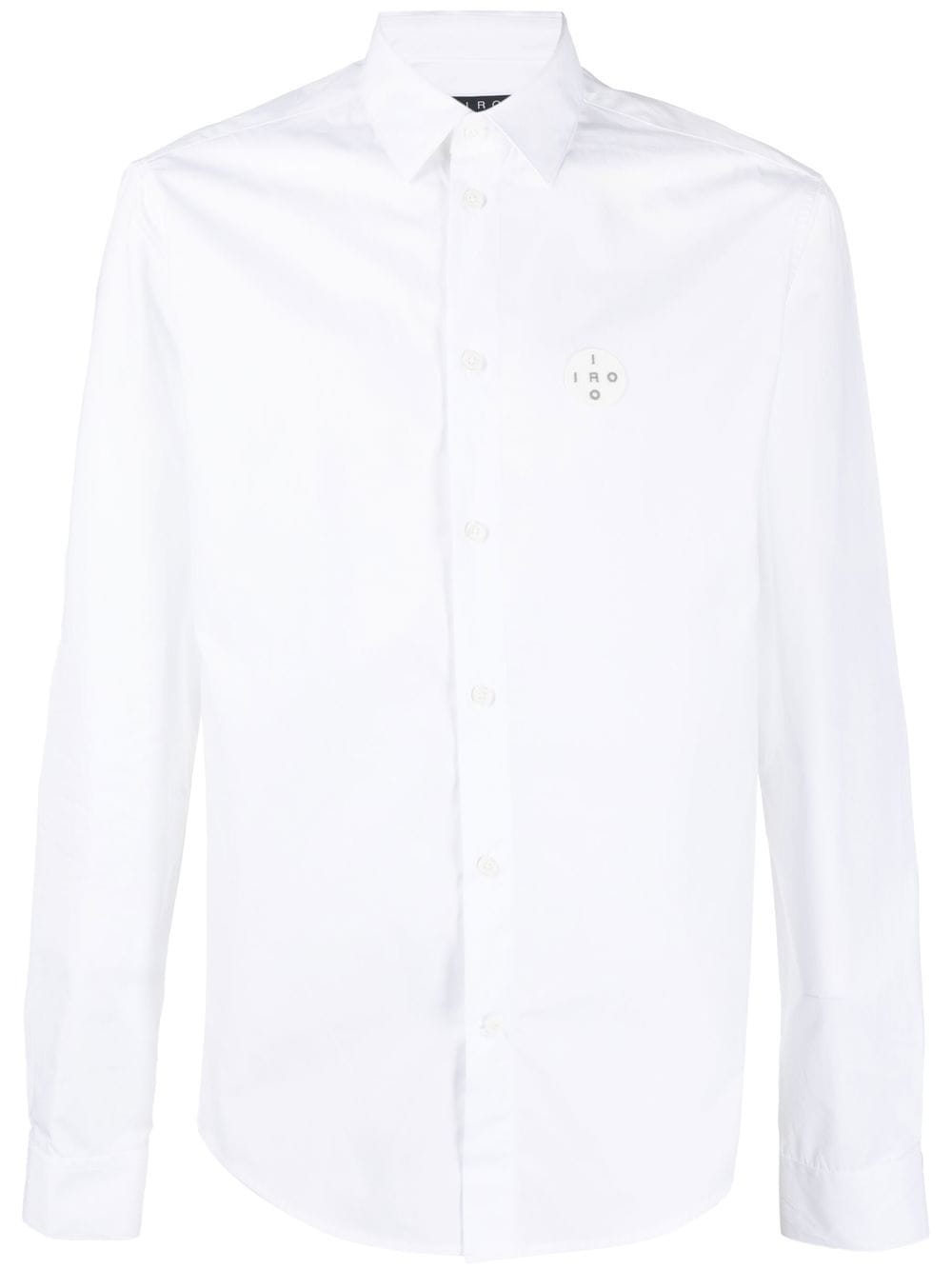 IRO logo appliqué classic shirt - White von IRO