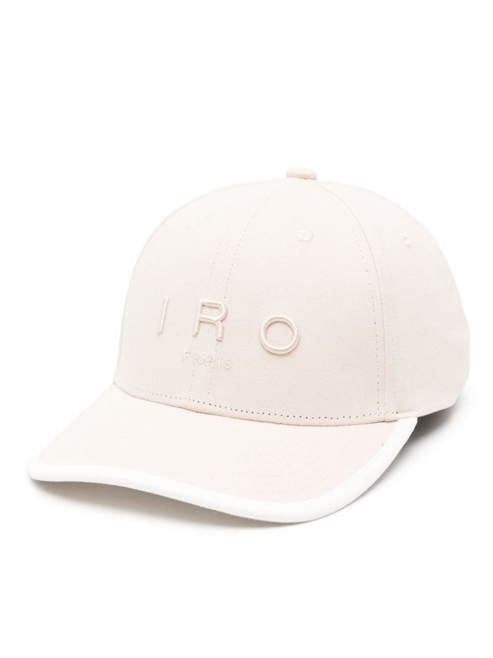 IRO logo-embroidered cotton baseball cap - Neutrals von IRO
