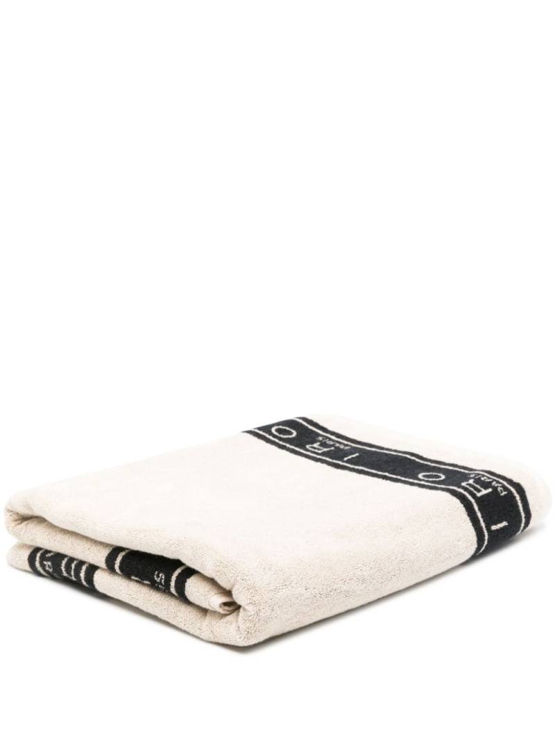 IRO logo-jacquard bath towel - Neutrals von IRO