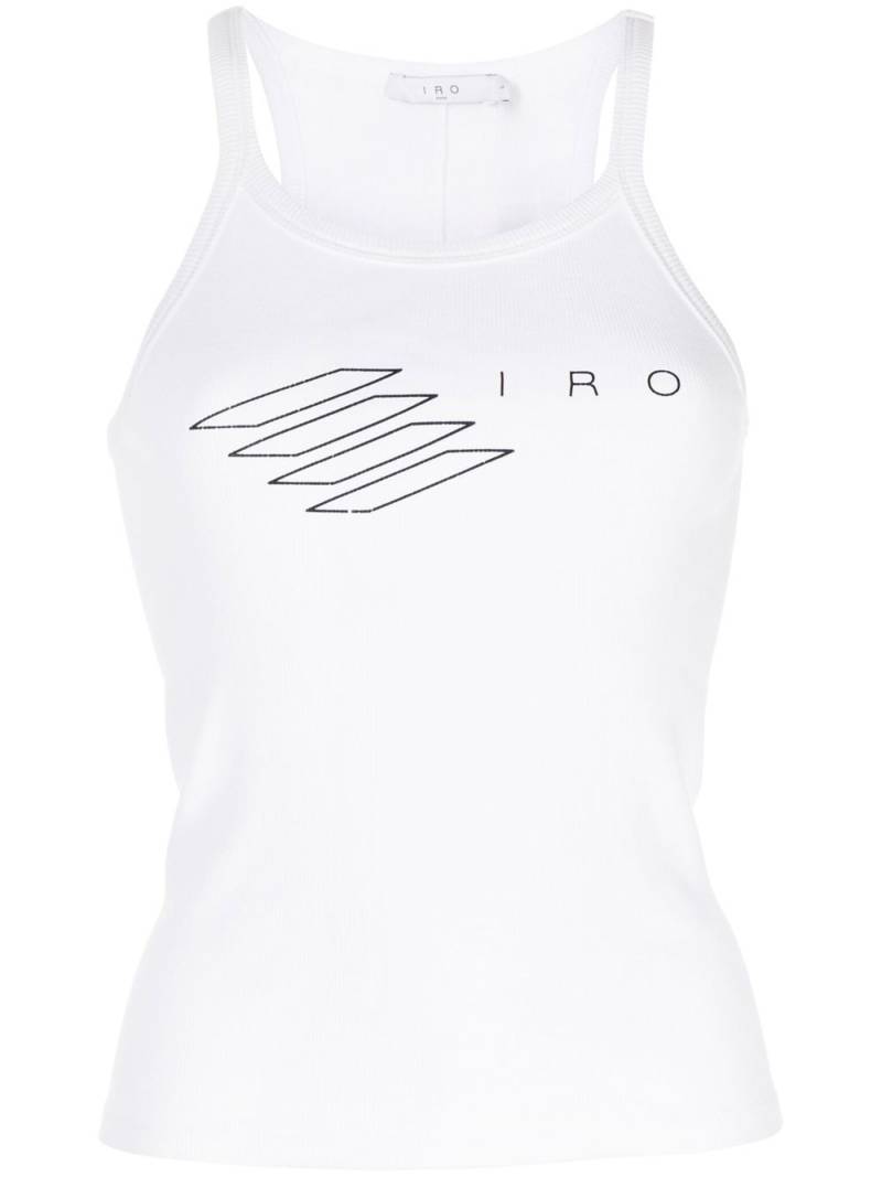 IRO logo-print tank top - White von IRO