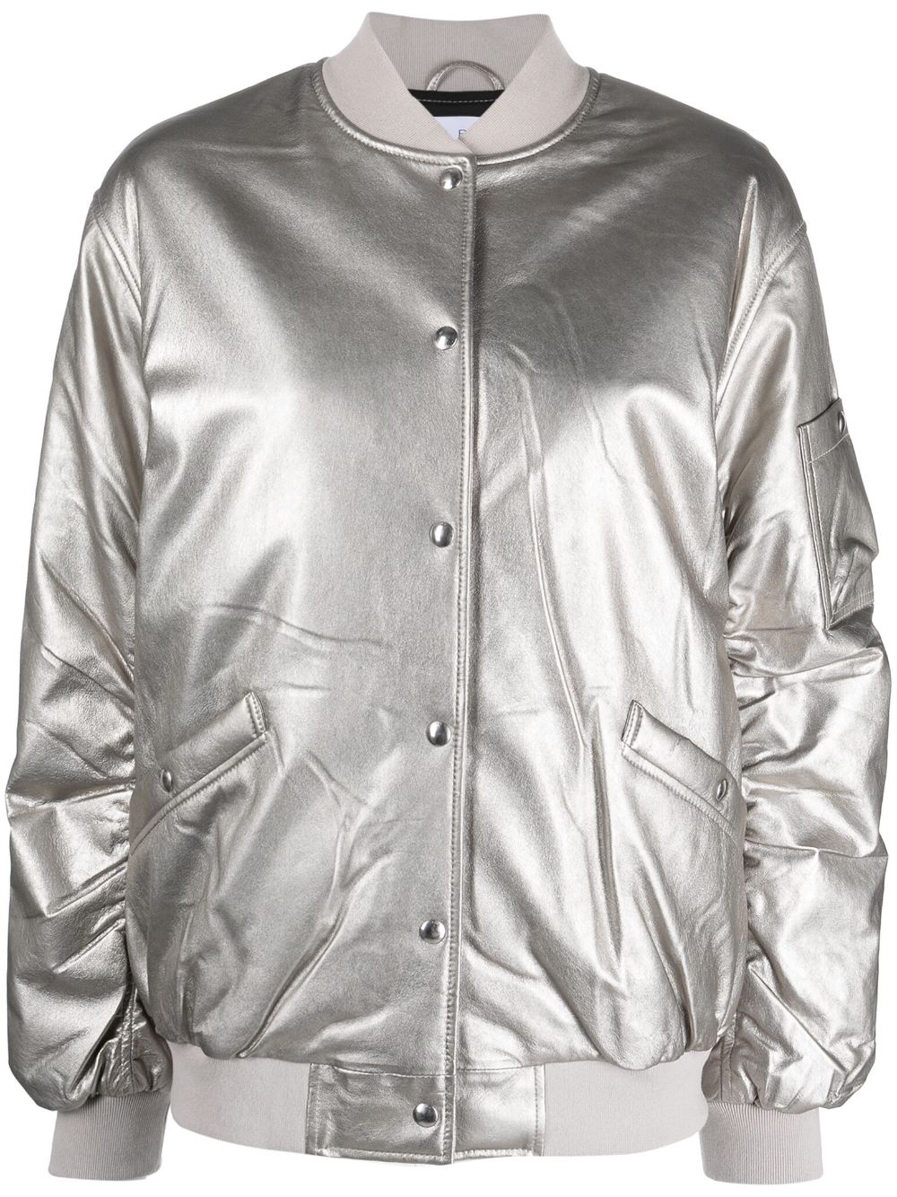 IRO metallic-finish bomber jacket - Grey von IRO
