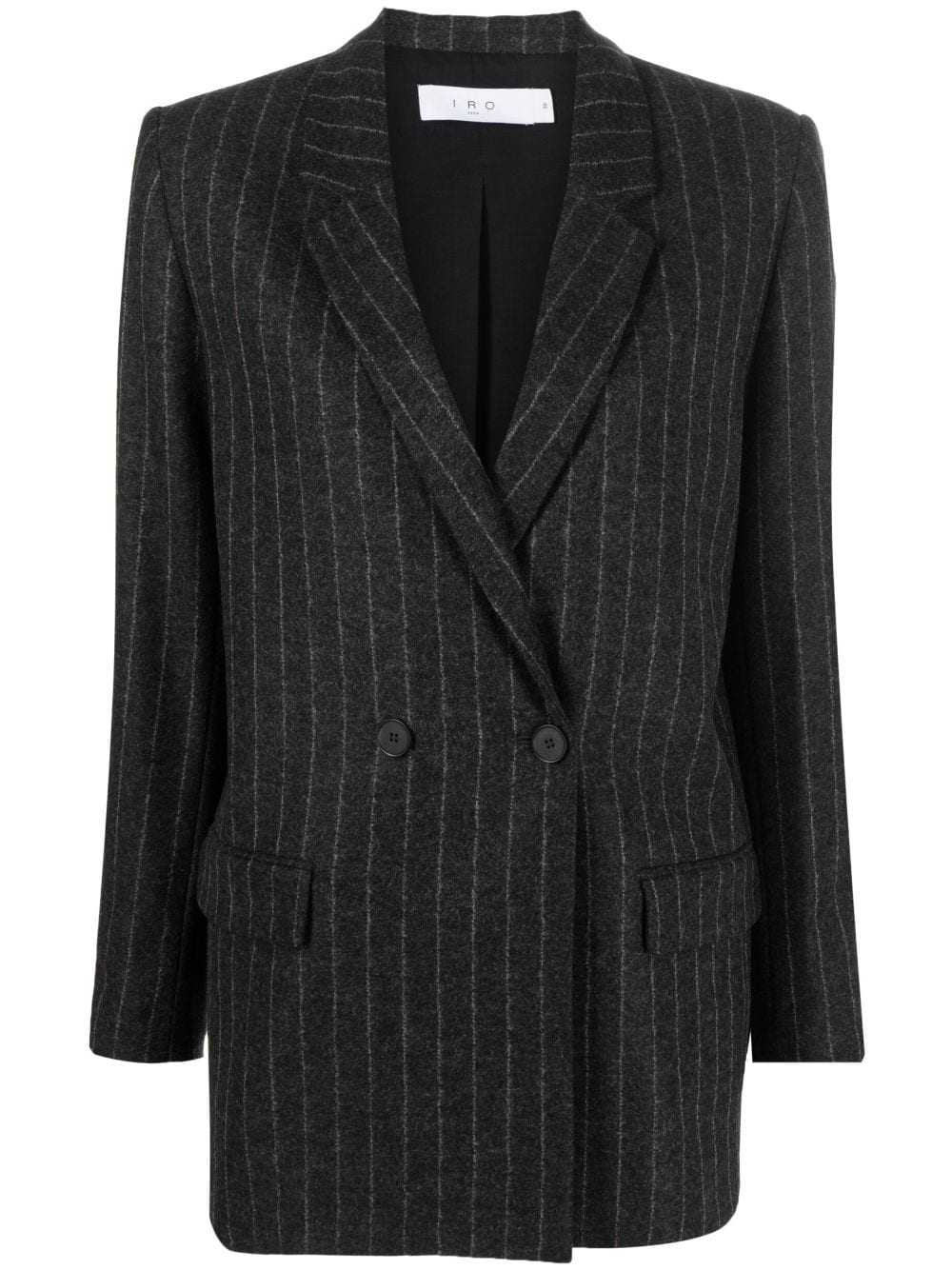 IRO pinstripe-pattern wool-blend blazer - Grey von IRO