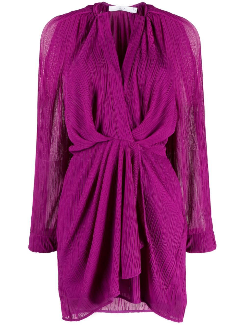 IRO semi-sheer draped minidress - Purple von IRO