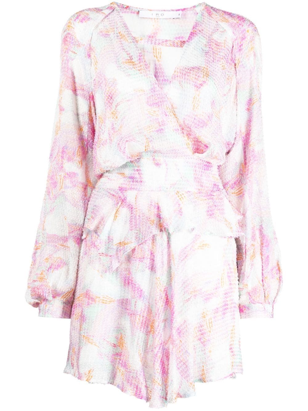 IRO textured-finish floral-print dress - Pink von IRO