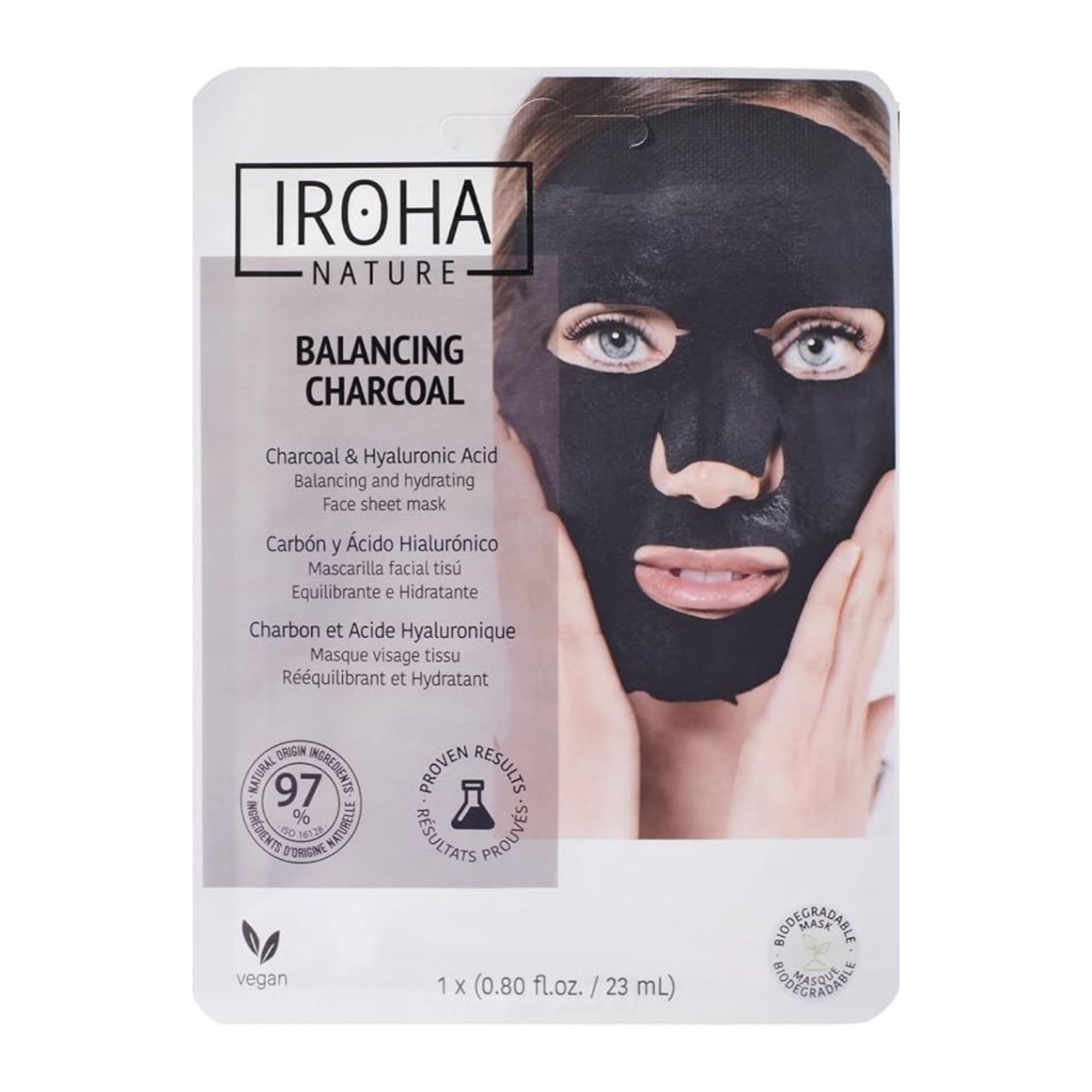 Iroha Nature - Balancing Charcoal Face Sheet Mask Iroha Nature - Balancing Charcoal Face Sheet Mask von IROHA