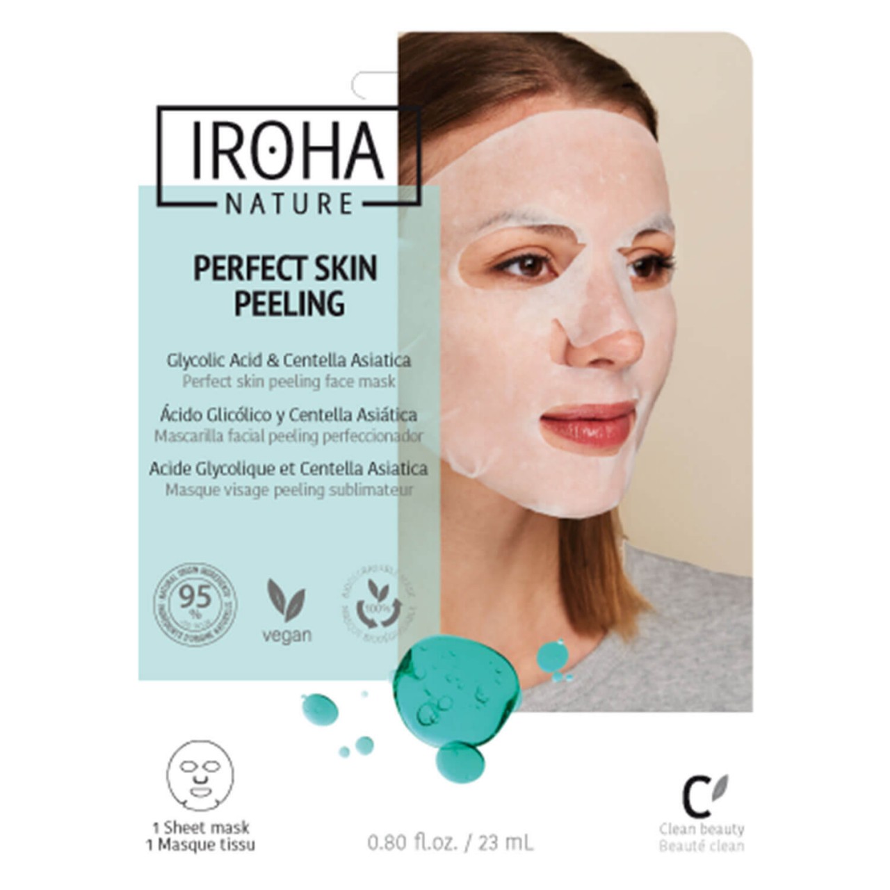 Iroha Nature - Perfect Skin Peeling Glycolic Acid & Centella Asiatica Face Mask Iroha Nature - Perfect Skin Peeling Glycolic Acid & Centella Asiatica Face Mask von IROHA