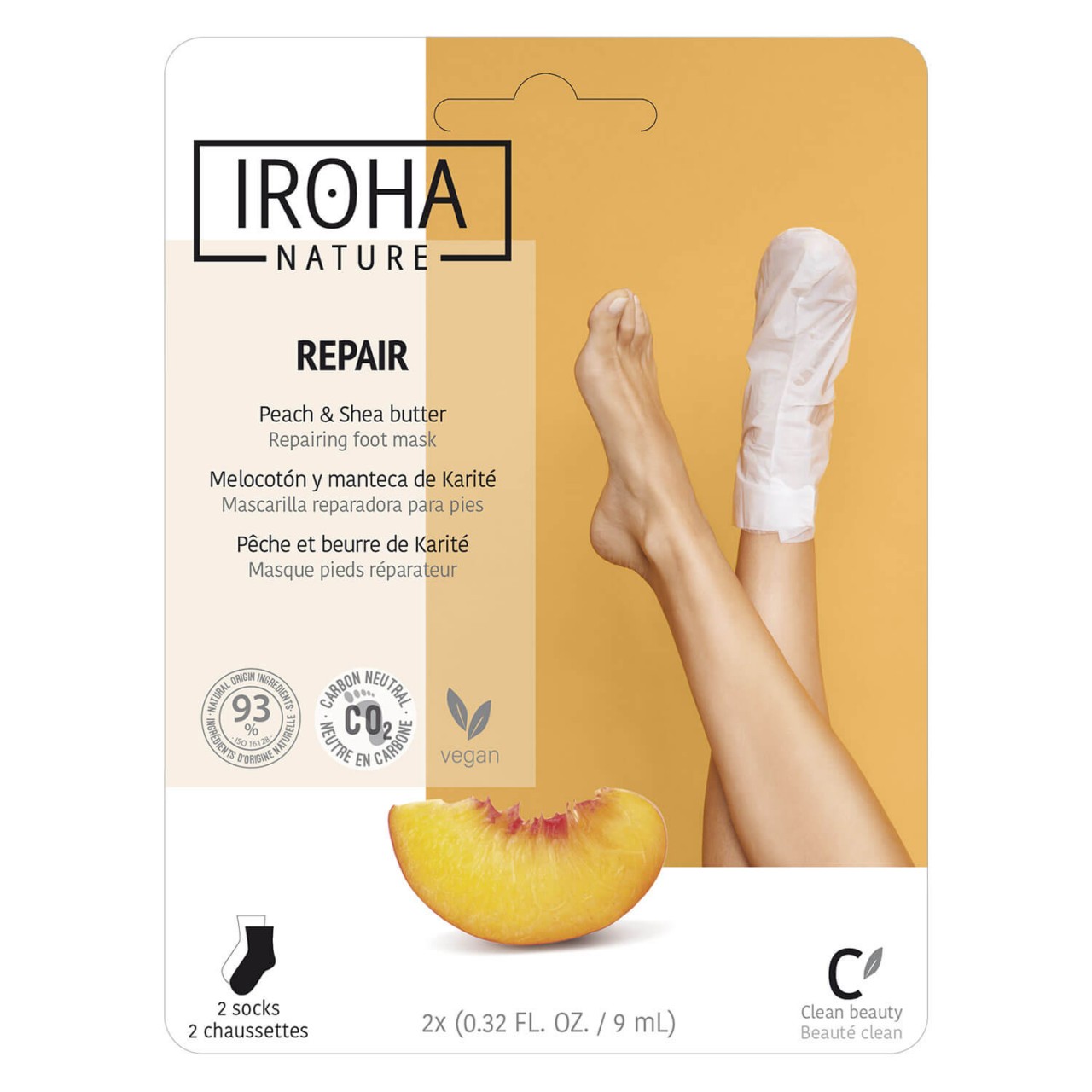 Iroha Nature - Repair Peach & Shea Butter Foot Mask Iroha Nature - Repair Peach & Shea Butter Foot Mask von IROHA