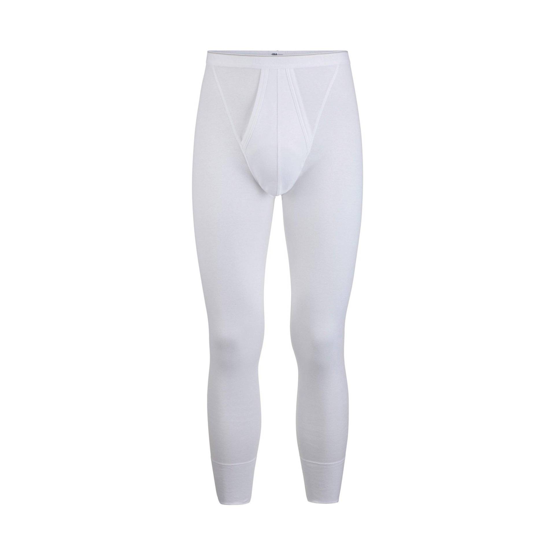 Lange Unterhose Herren Weiss XXL von ISA bodywear