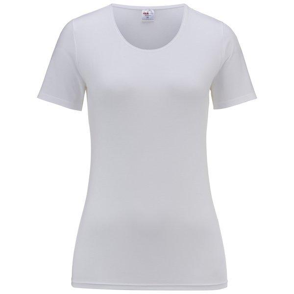 Shirt Kurzarm, Rundhals Damen Weiss L von ISA bodywear