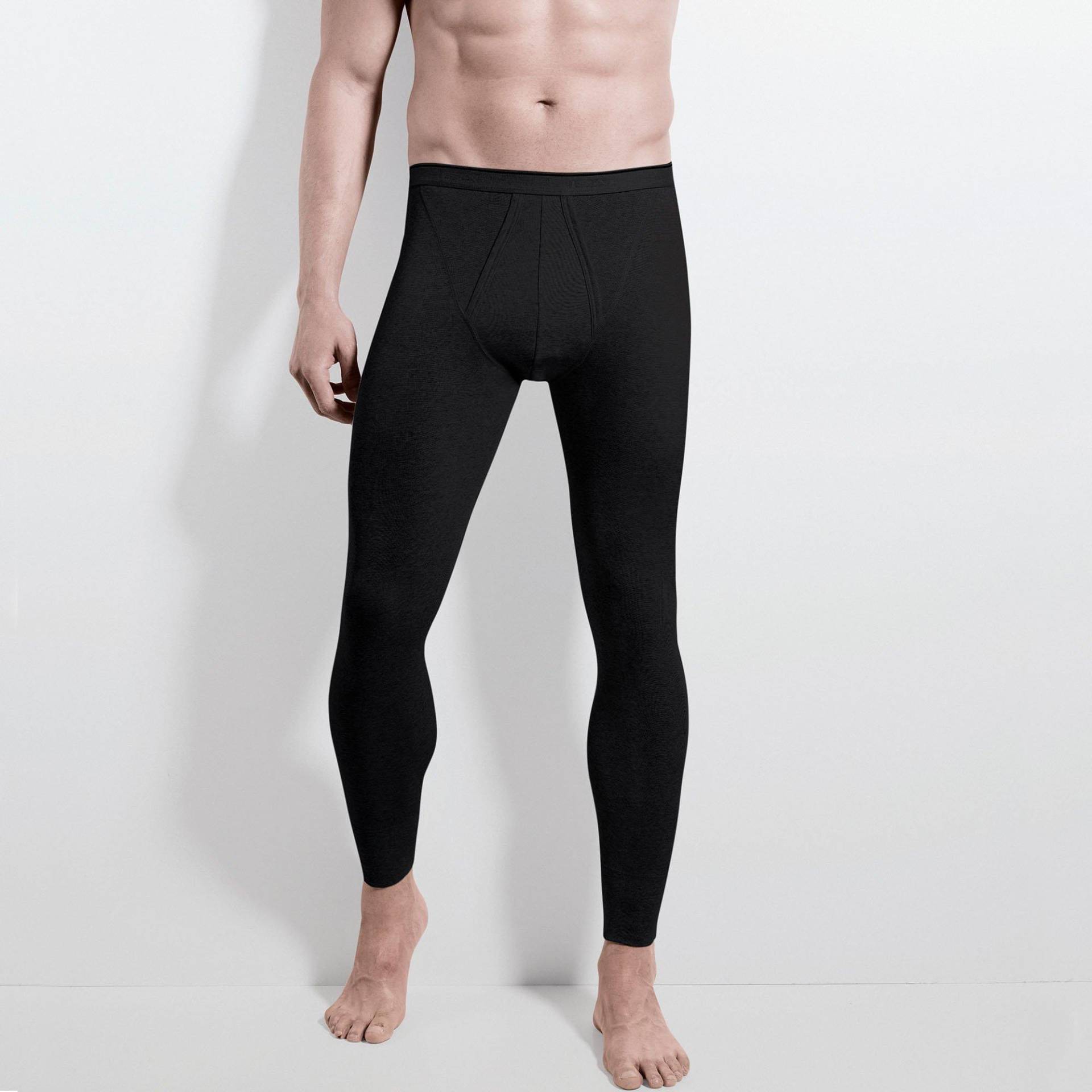 Lange Unterhose Herren Black L von ISA bodywear