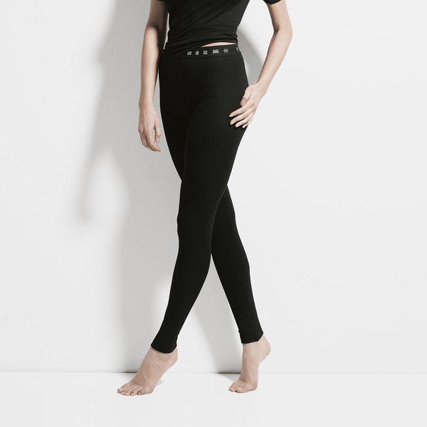 Lange Unterhose Damen Schwarz L von ISA bodywear