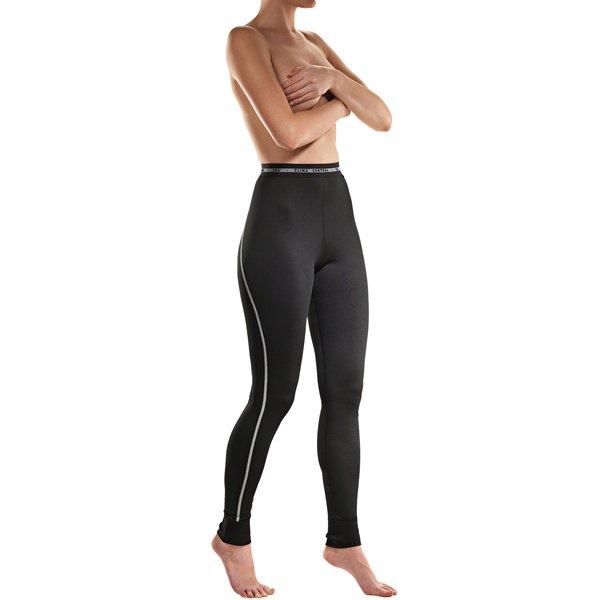 Lange Unterhose Clima Control Faktor 2 Damen Schwarz M von ISA bodywear