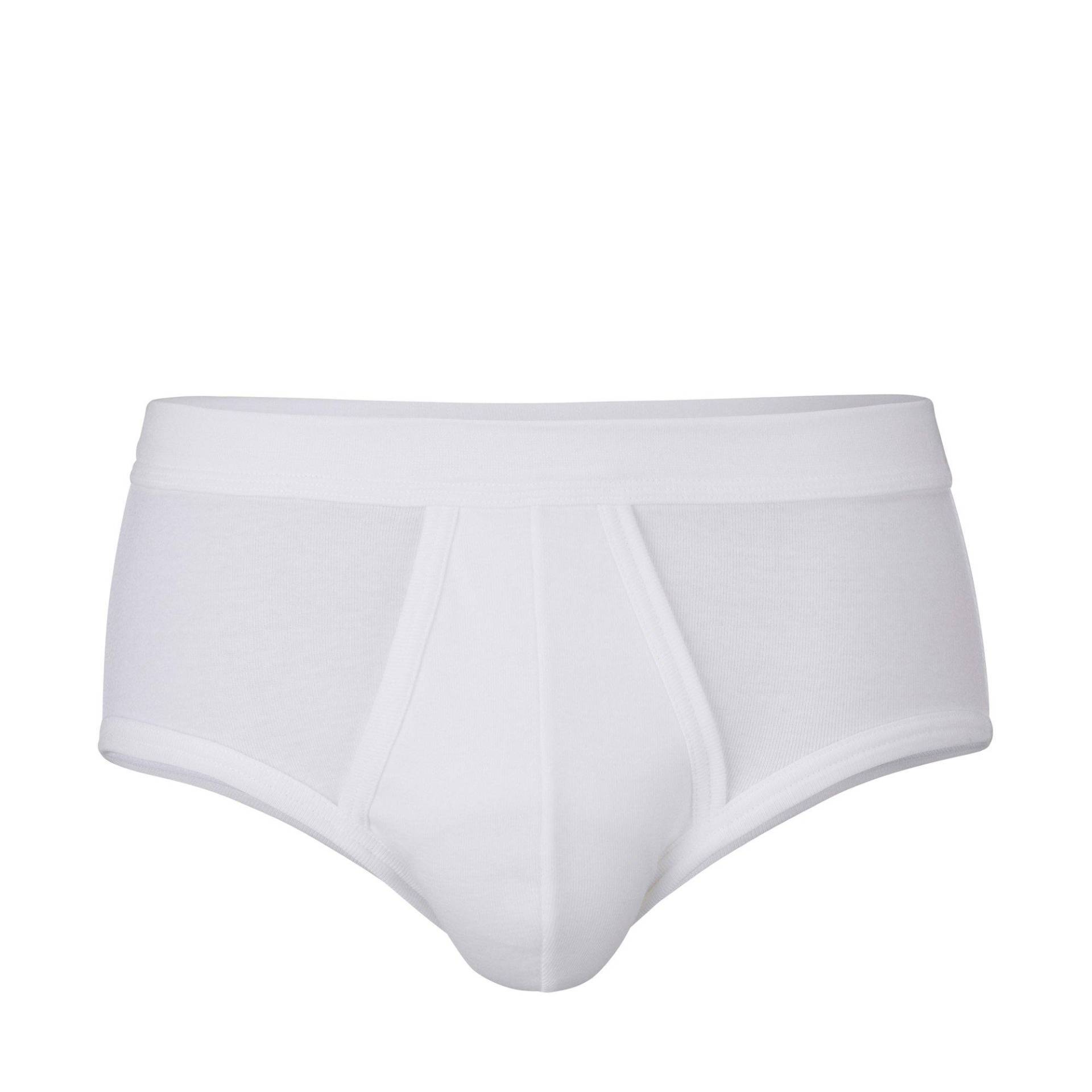 Slip Mit Öffnung Herren Weiss M von ISA bodywear