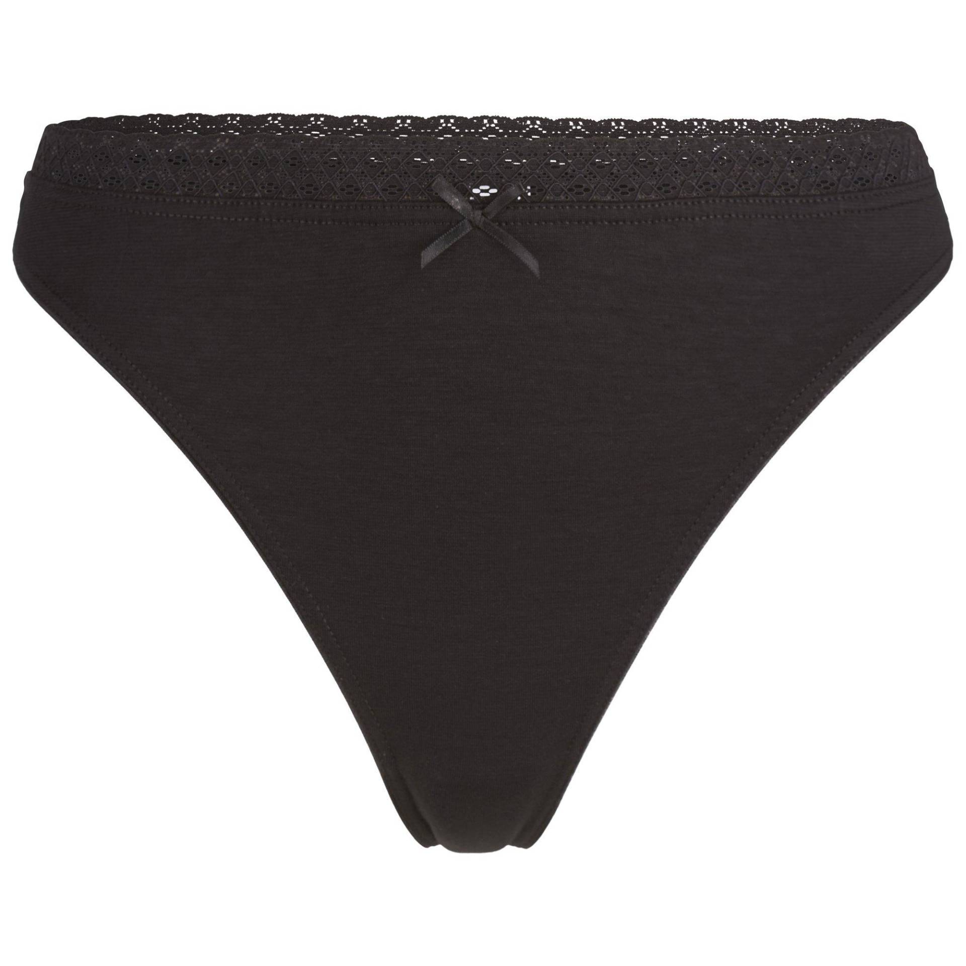 String Damen Schwarz XS von ISA bodywear