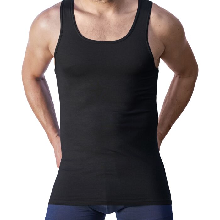 ISA Herren Athletic-Shirt, schwarz, M von ISA