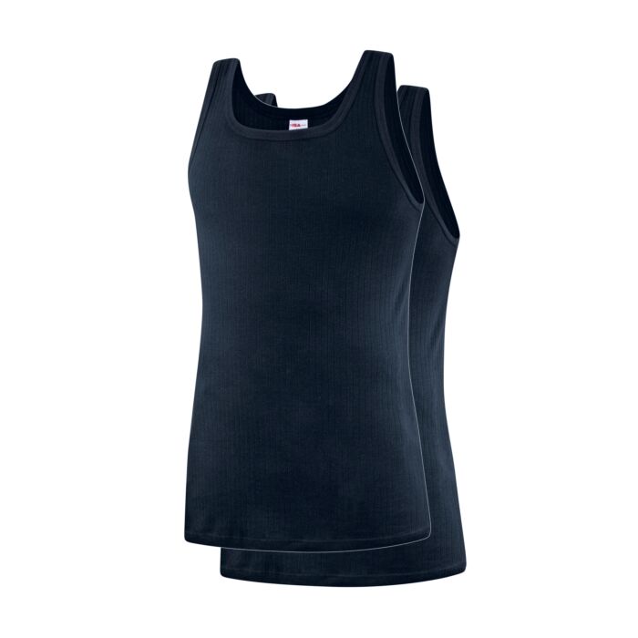 ISA Herren Ripp-Shirt Athletic, schwarz von ISA