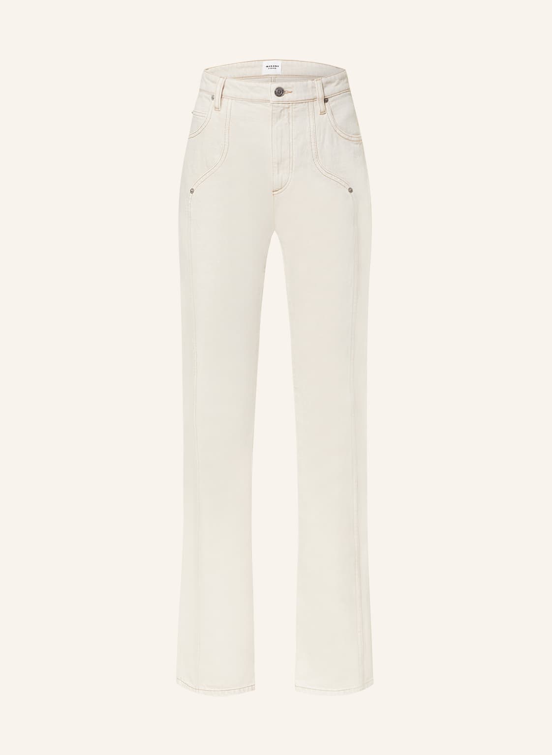 Marant Étoile Straight Jeans Vonny weiss von MARANT ÉTOILE