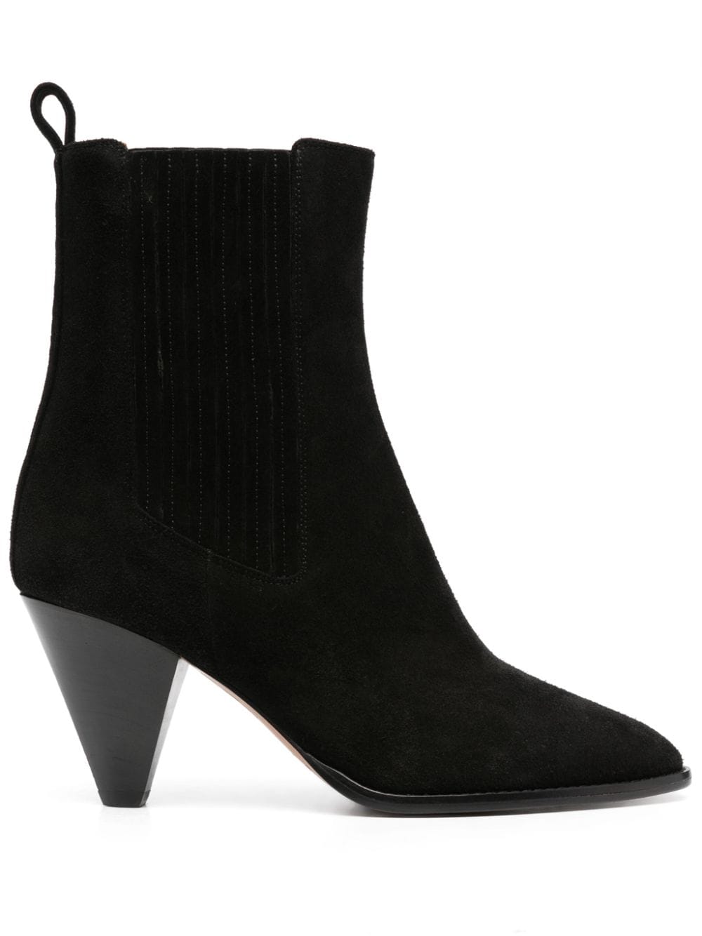 ISABEL MARANT 75mm suede pointed-toe boots - Black von ISABEL MARANT