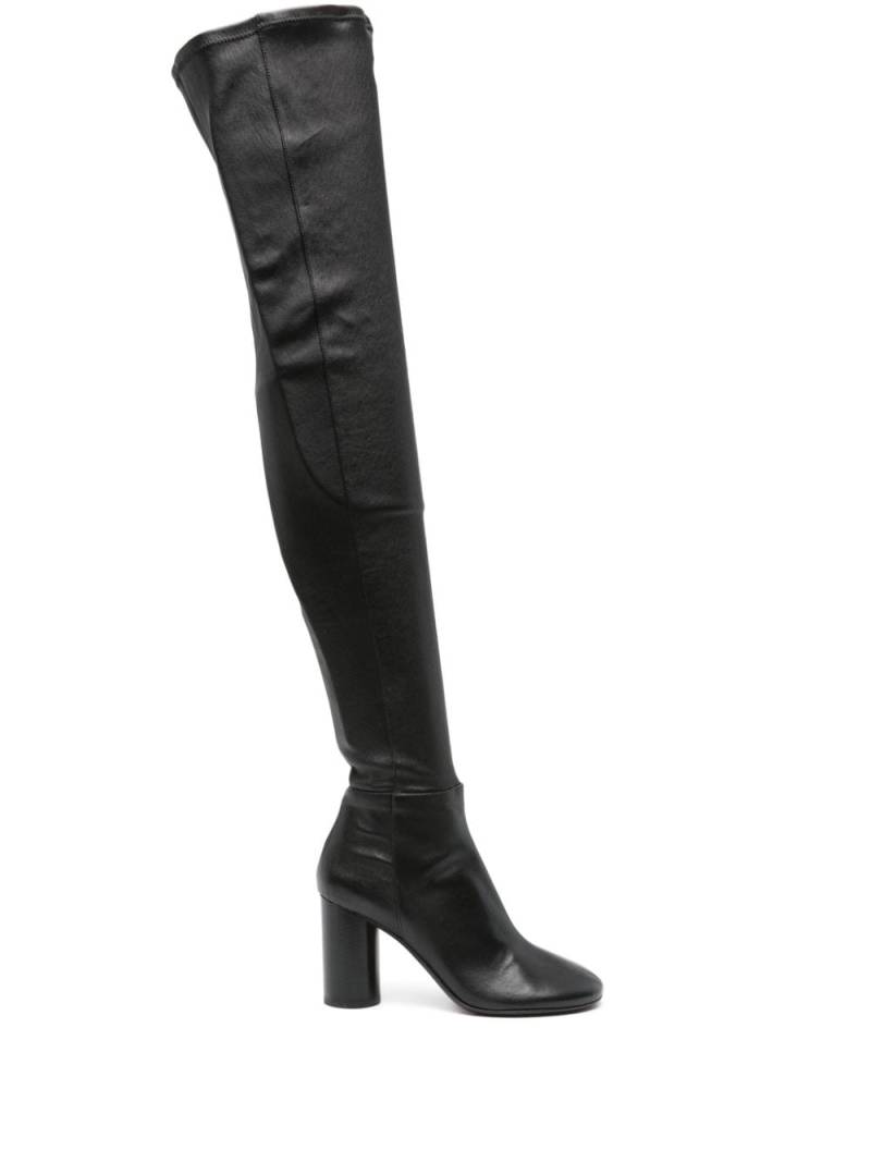 ISABEL MARANT 85mm knee-high leather boots - Black von ISABEL MARANT