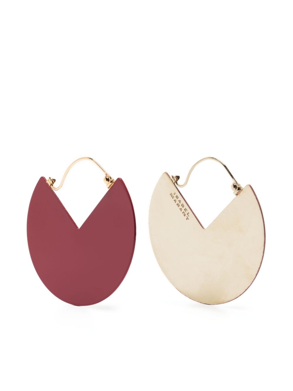 ISABEL MARANT 90º two-tone drop earrings - Gold von ISABEL MARANT