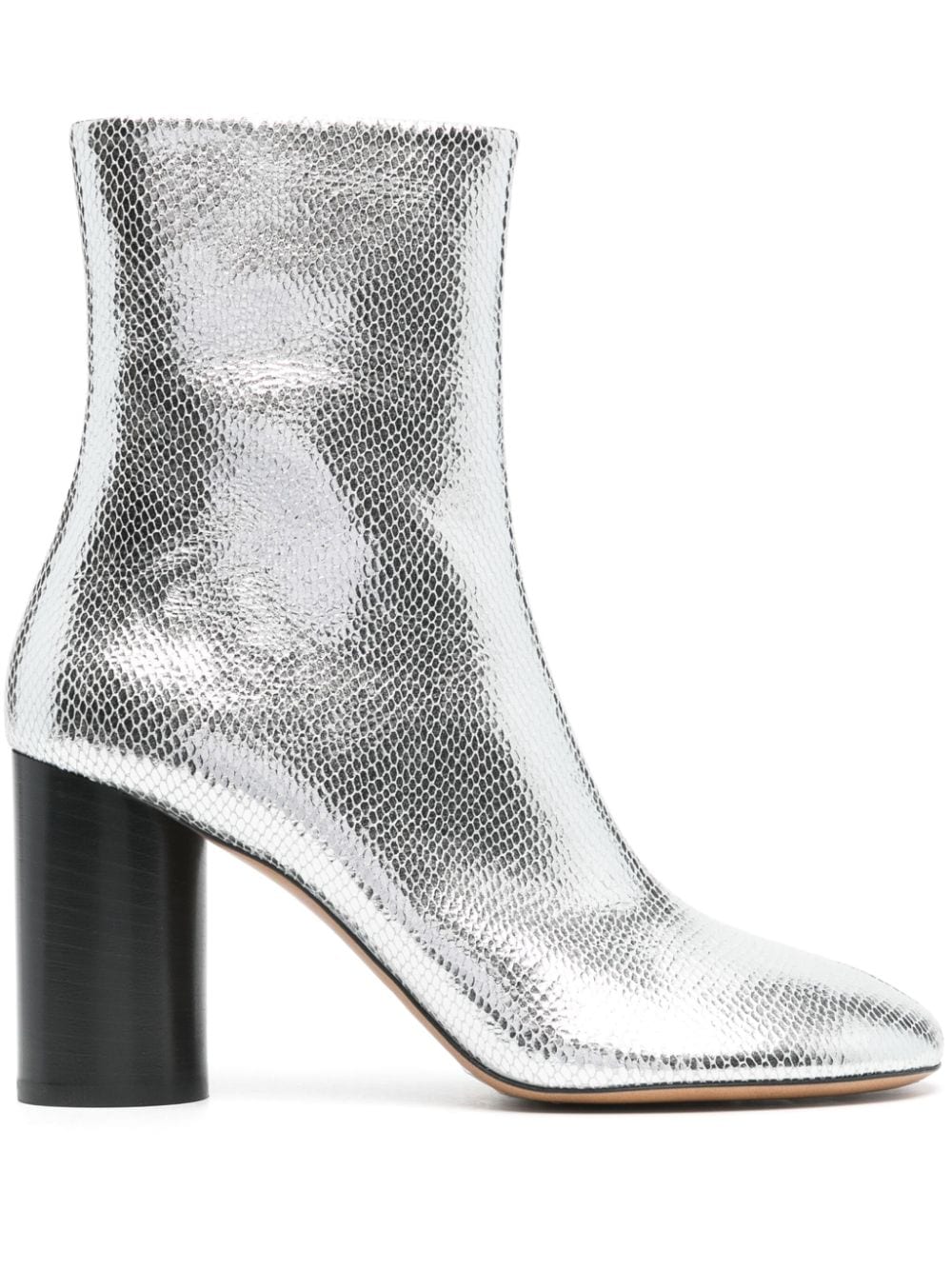 ISABEL MARANT 90mm leather boots - Silver von ISABEL MARANT