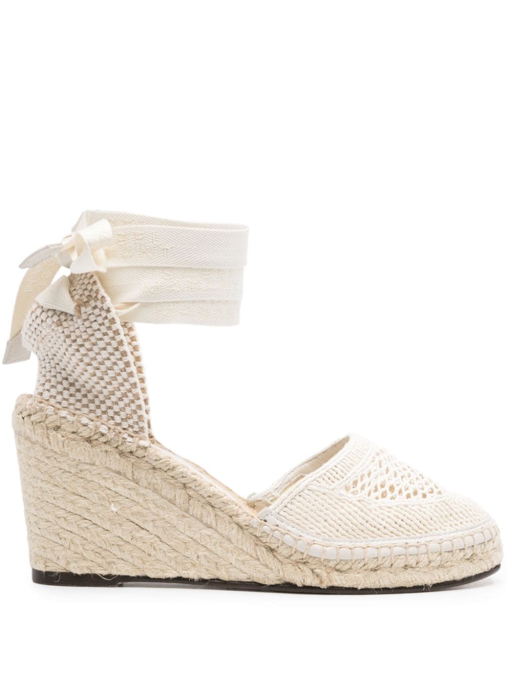 ISABEL MARANT Alfafi 80mm crochet espadrilles - Neutrals von ISABEL MARANT