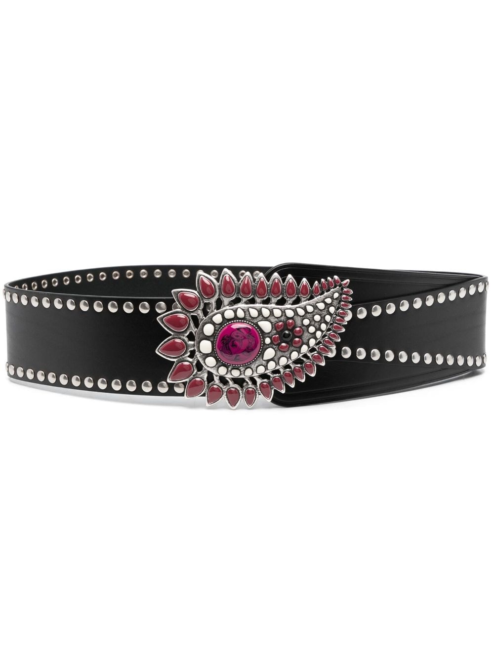 ISABEL MARANT Aliette decorative-buckle studded leather belt - Black von ISABEL MARANT