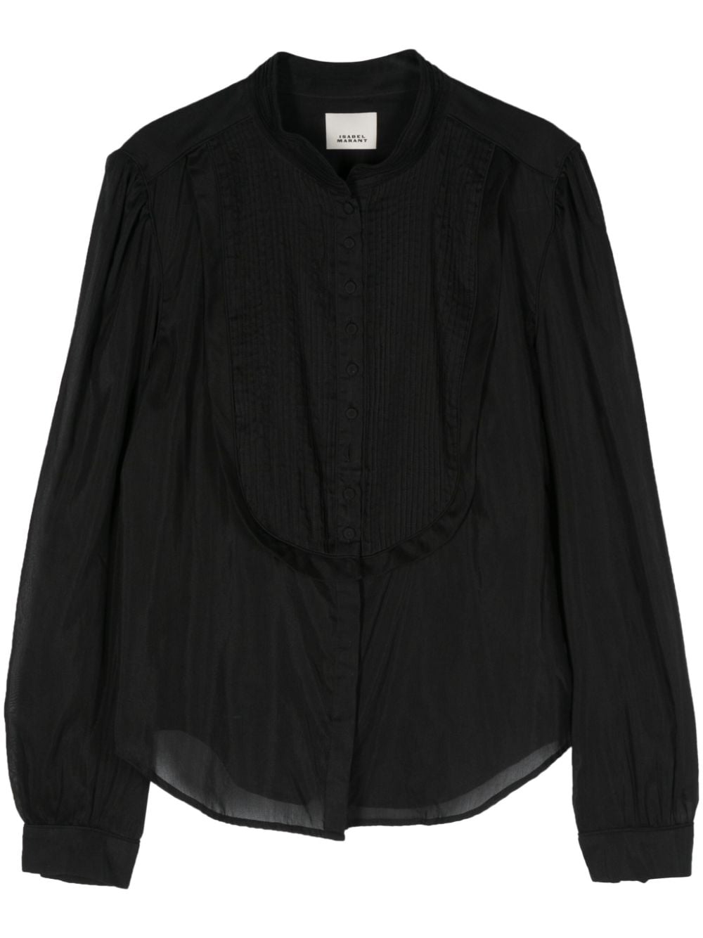 ISABEL MARANT Amel pleated blouse - Black von ISABEL MARANT